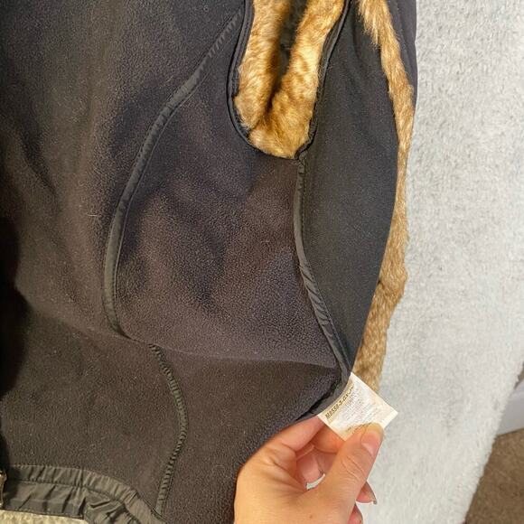 Marmot Softshell Vest Womens M Black Faux Fur Lined Hood Full Zip outerwear - Picture 3 of 9